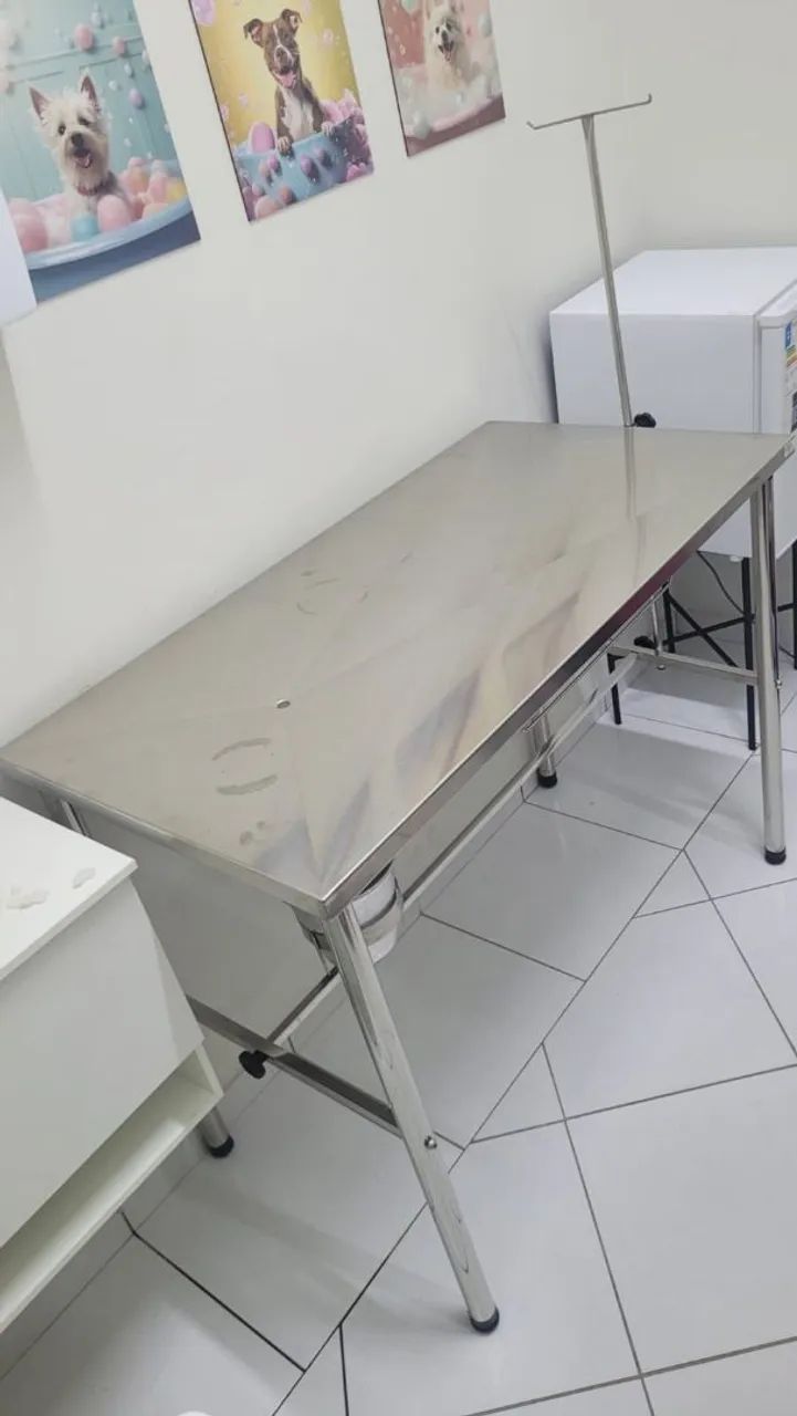 Mesa de inox para atendimento veterinário  - Foto 2