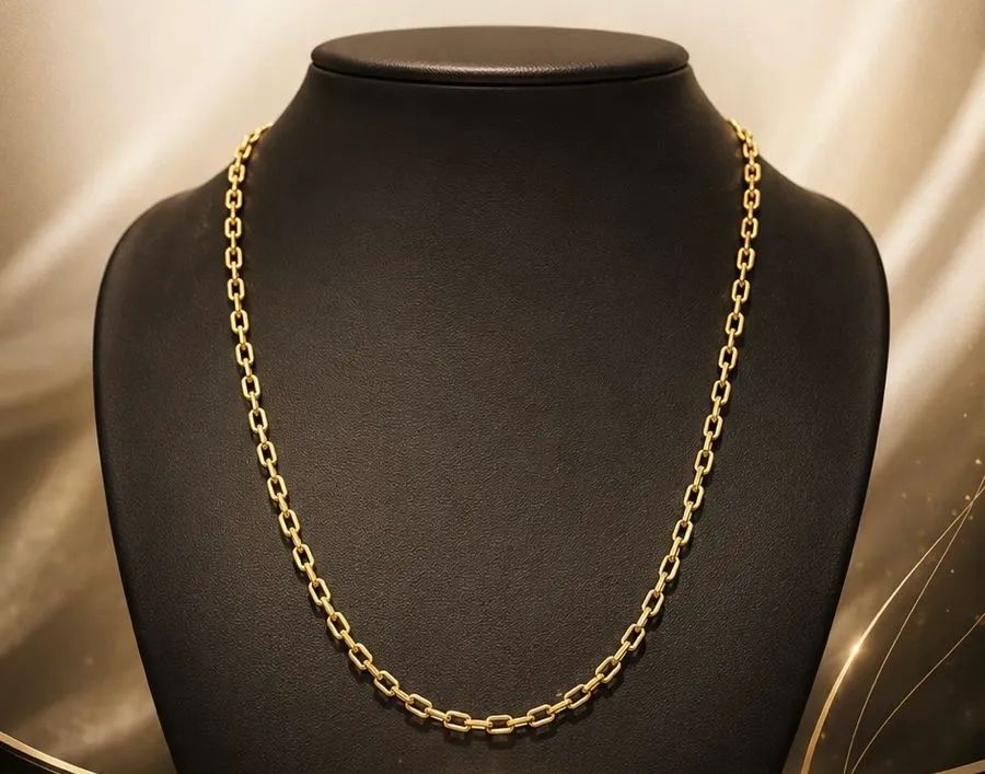 Corrente Cadeado em Ouro 18k 750