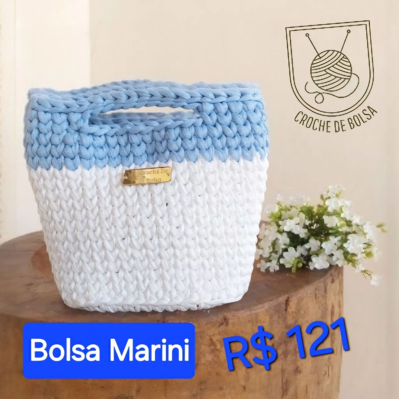 Bolsa em crochê 