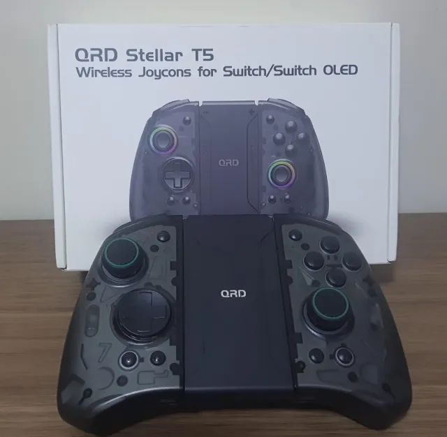 Nintendo Switch OLED Destravado + MicroSD 256GB + Pro Controller + Joy-Cons QRD Stellar T5 - Foto 4