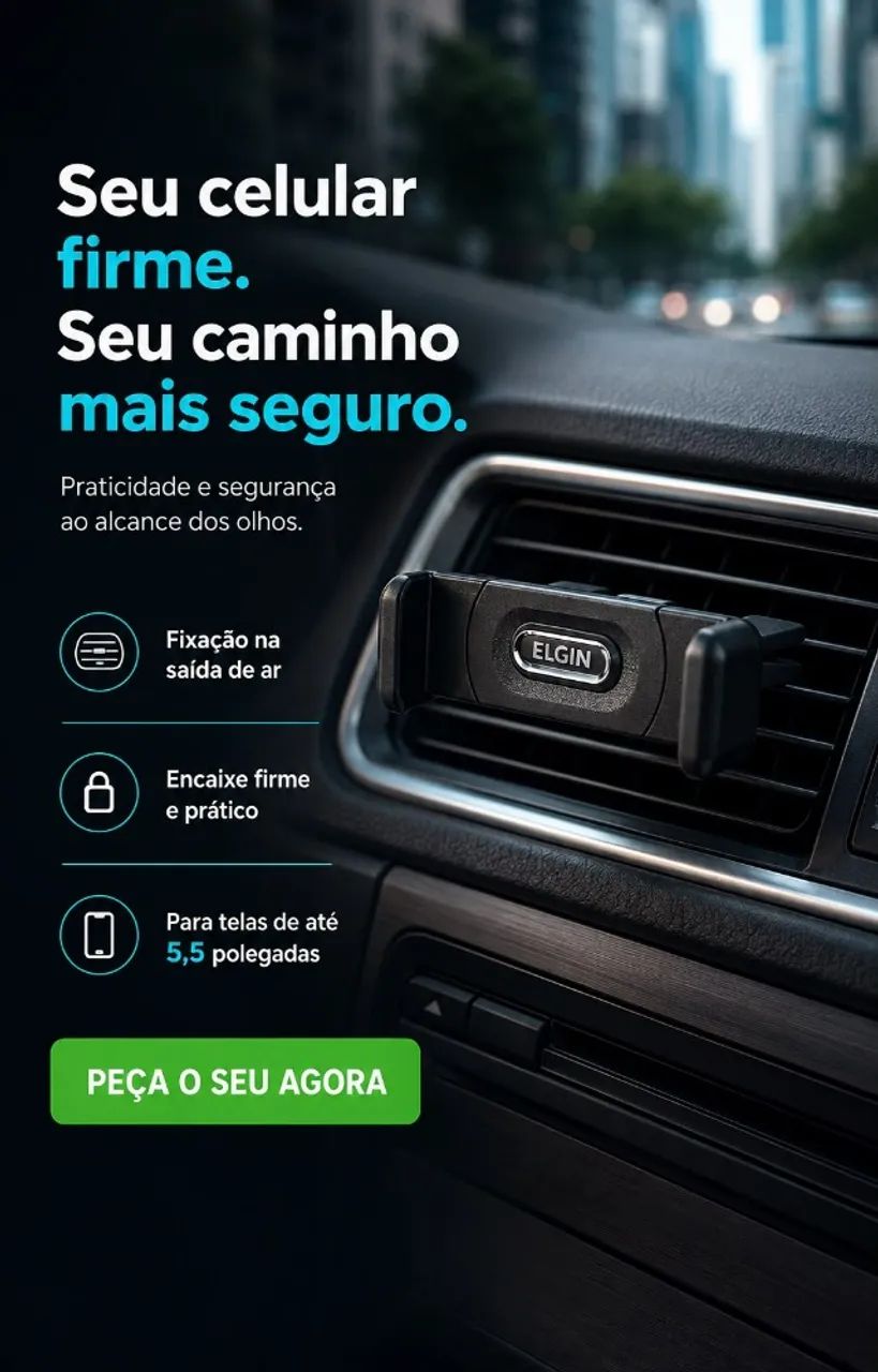 SUPORTE VEICULAR PARA CELULAR - Foto 2