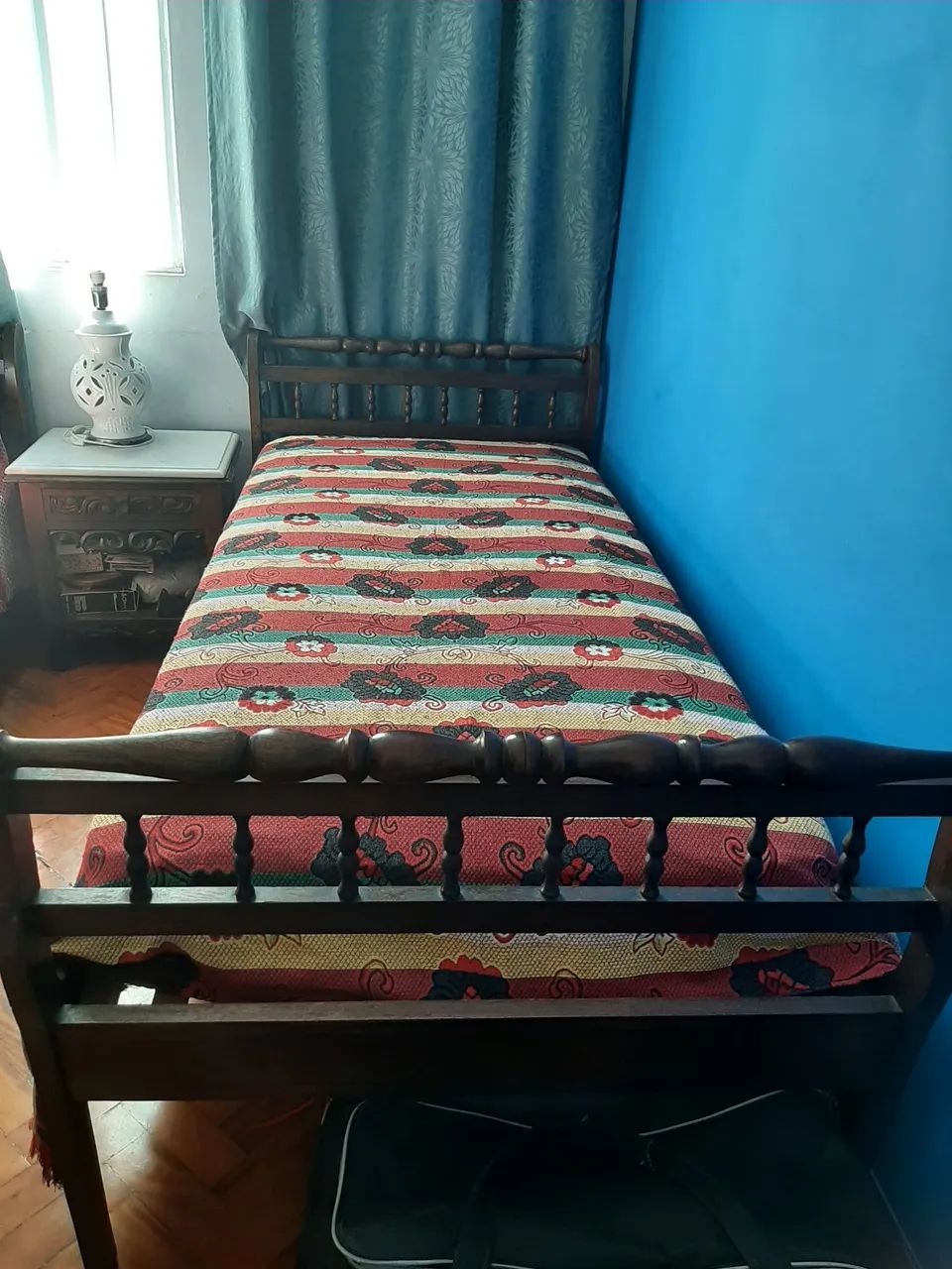 Cama de solteiro em Jacarandá - Antiguidade - Foto 3