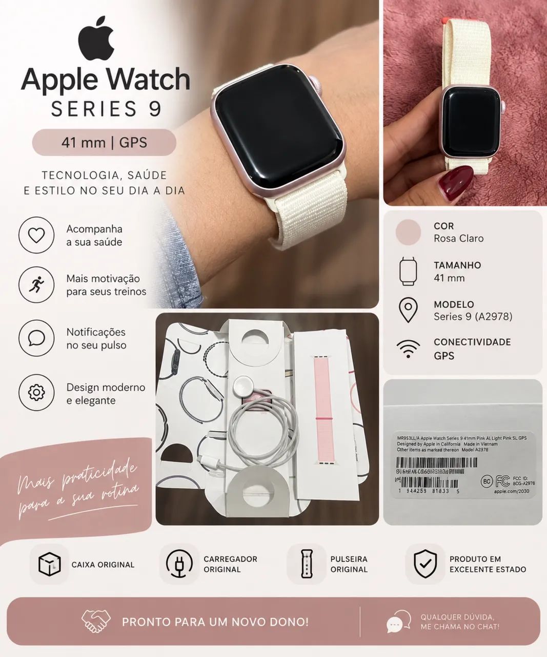 Apple Watch Series 9 l 41mm l GPS