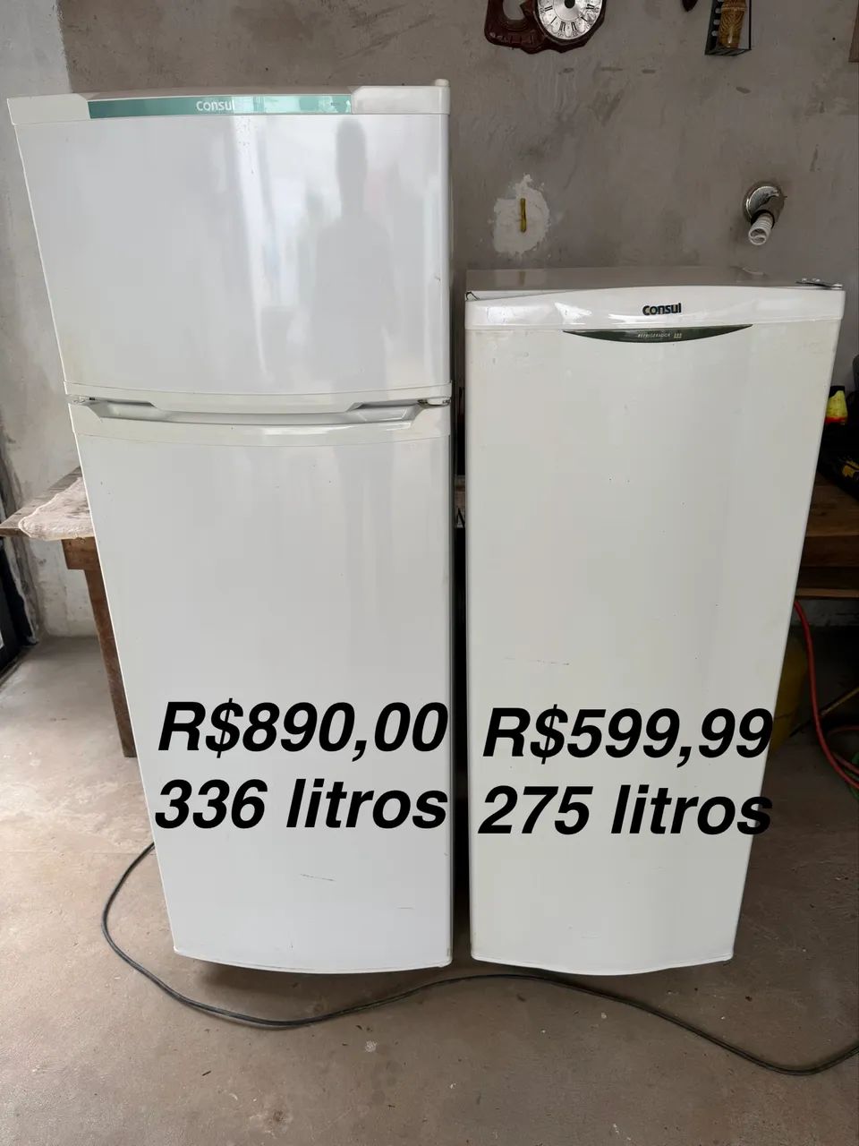 Geladeiras funcionando a venda 