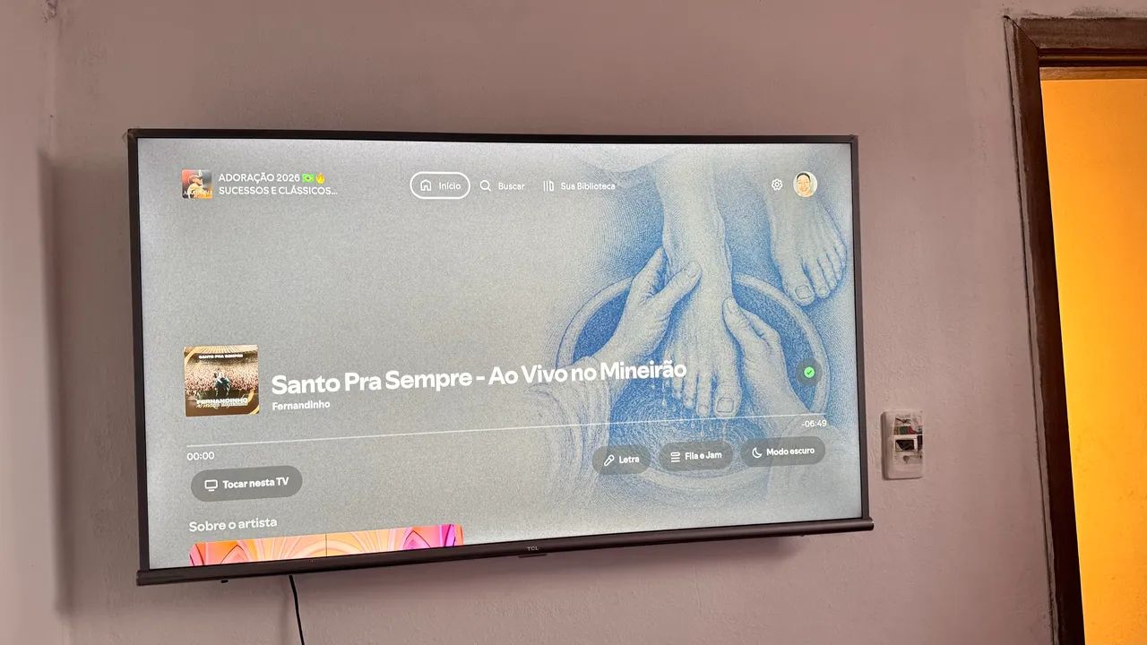 Tv TCL 50 polegadas seminova  - Foto 3