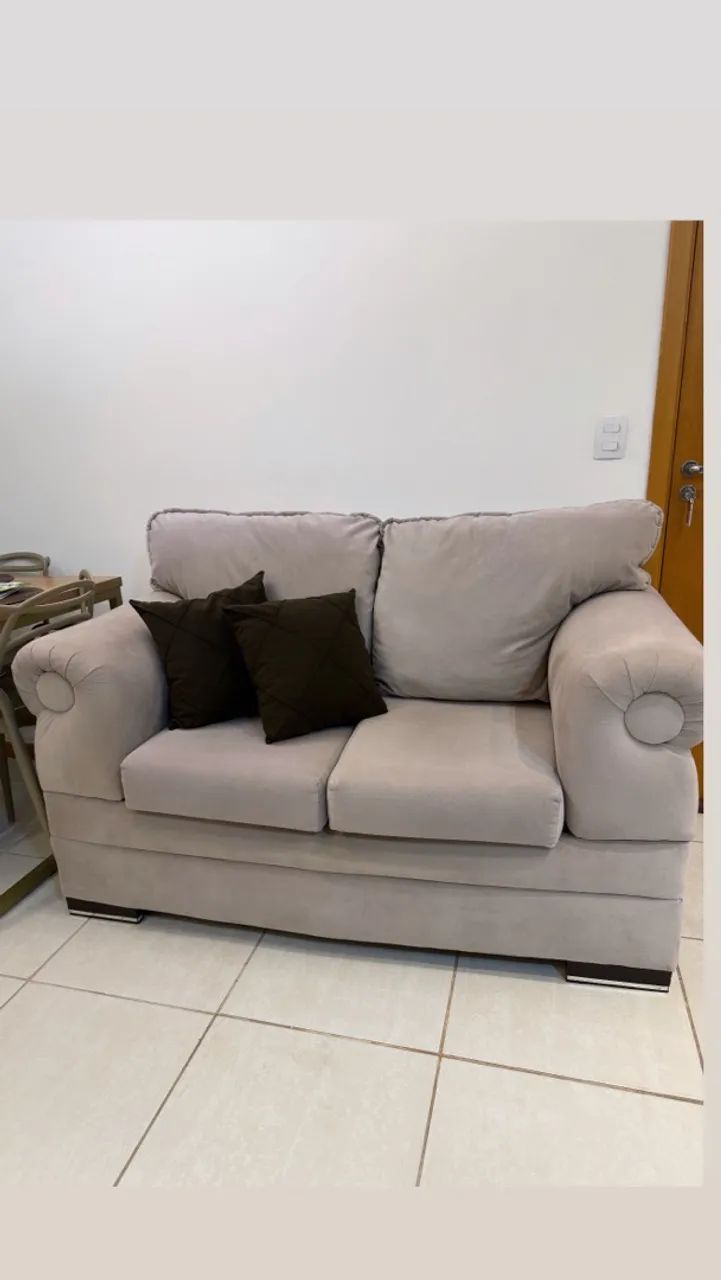 Sofá de luxo 2 lugares estado de novo - Foto 4