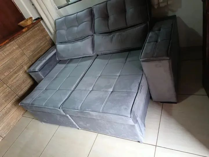 Sofá retrátil e reclinável novo 