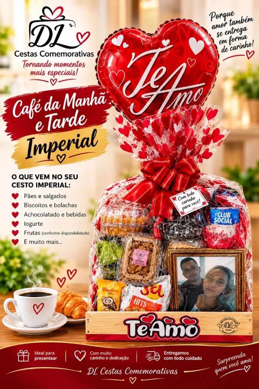 Cestas de café da manhã presente