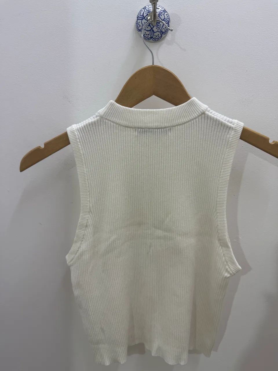 blusa em tricô off white  - Foto 2