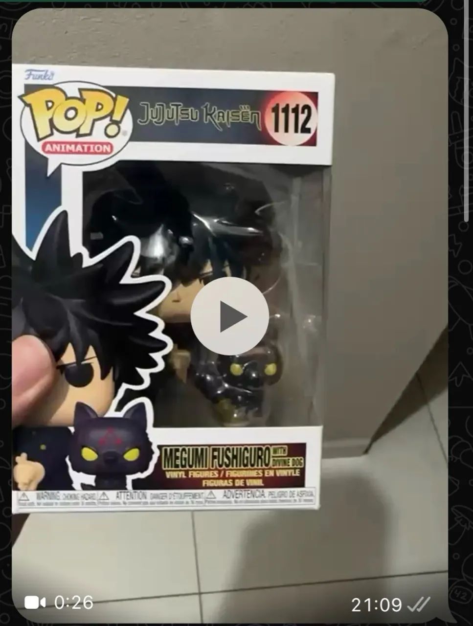 Funko megumi caixa com avarias reservado