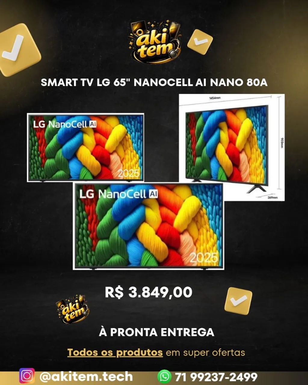Tv smarts de várias Marcas e polegadas Aki tem ? - Foto 3