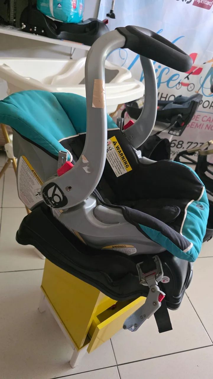 Bebê conforto baby trend com a base isofix  - Foto 3