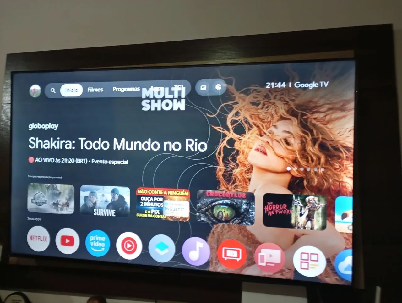 SMART TCL TV 55" 4K, 2GB RAM, 16GB Internal Storage, Android, Semi-New
