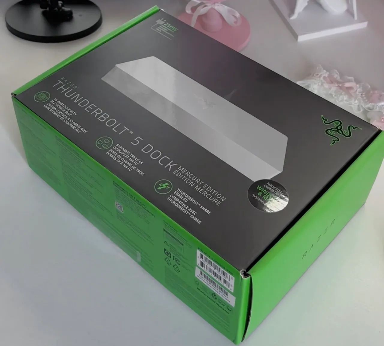 Razer Thunderbolt 5 Dock Mercury ( NOVO, lançamento)