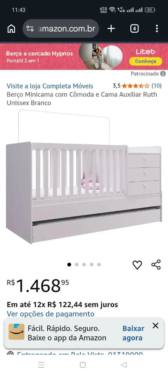 Anunciar um berço