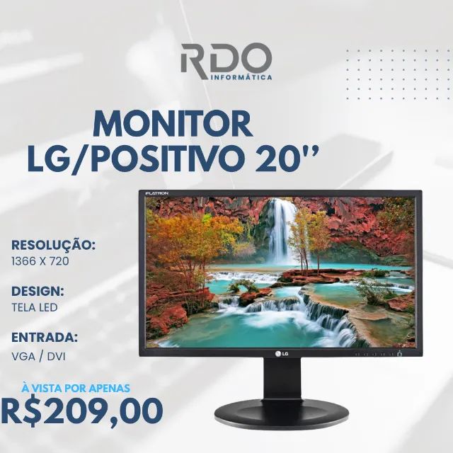 MONITOR LG/POSITIVO 20"