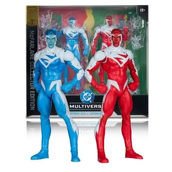Superman Blue VS Superman Red (DC Multiverse) McFarlane Collector Edit