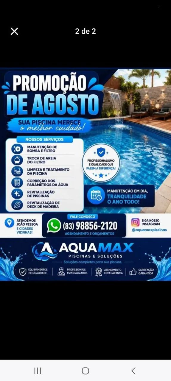 Piscina hidro massagem com deck móvel completa  - Foto 5