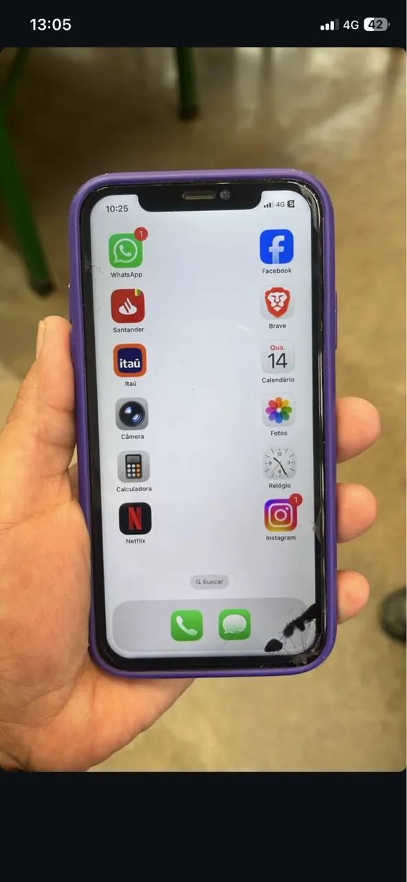 iPhone 11 tela quebrada 