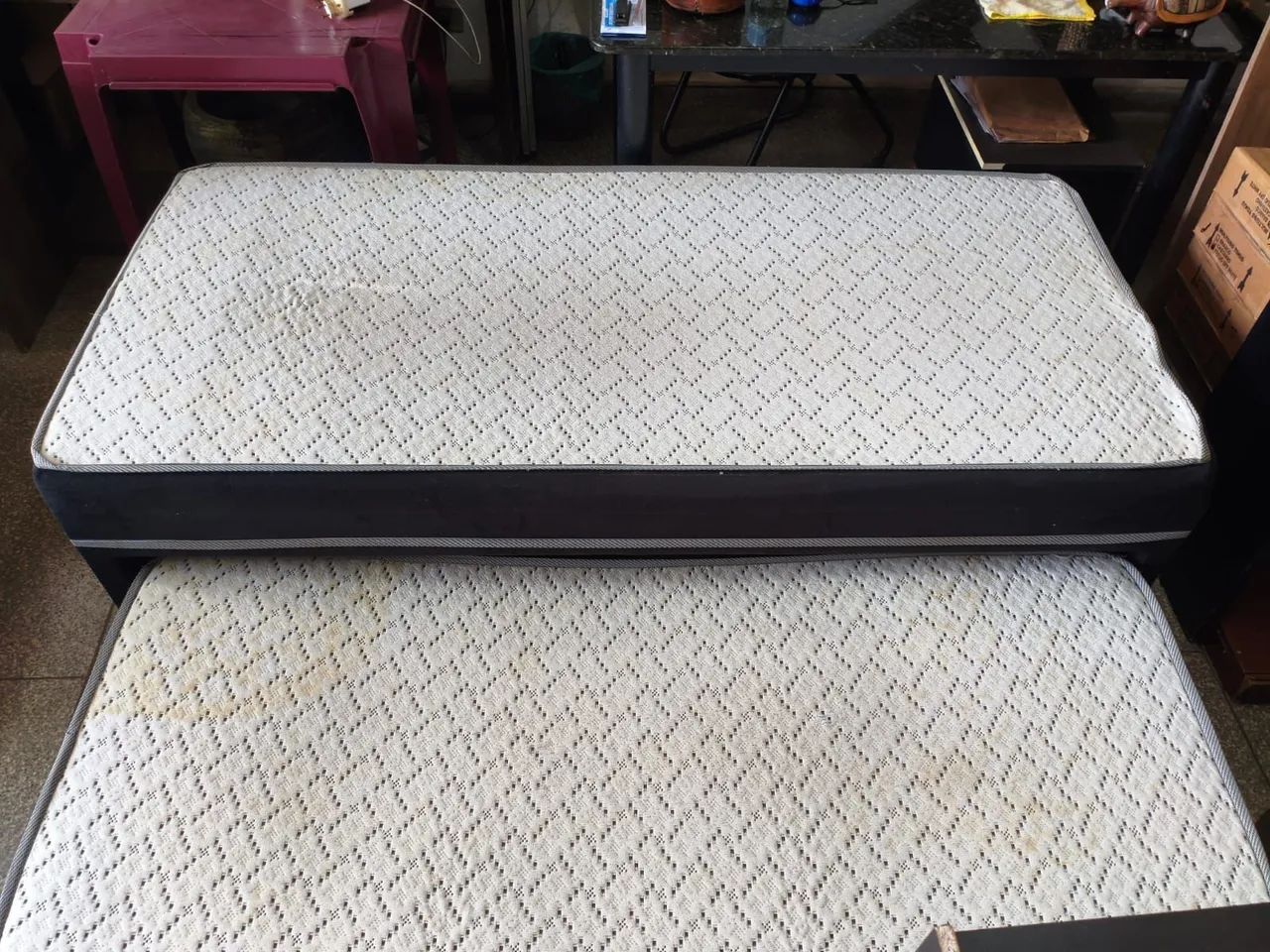 Cama box de solteiro com auxiliar bem conservado ((ENTREGO GRATIS)) - Foto 5