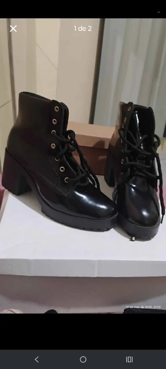 Bota Lisa Tratorada usada