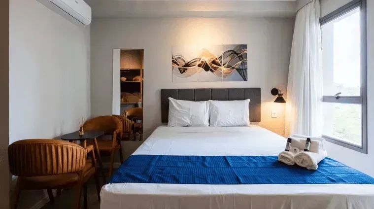 Excelente Studio Novo e Mobiliado no Brooklin para Locação