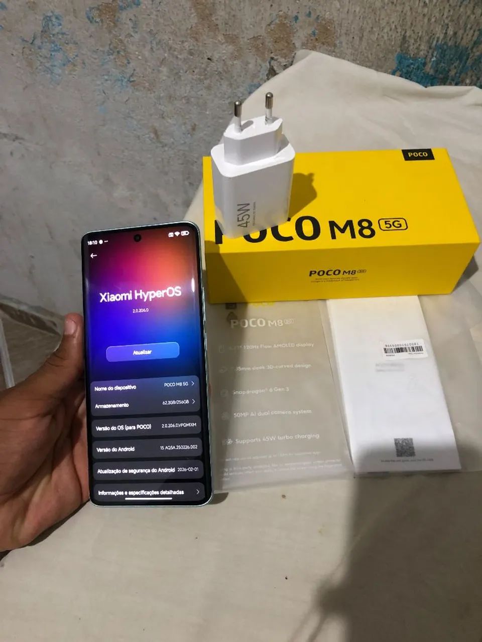 POCO M8 5G - 256GB, SEMINOVO. OPORTUNIDADE! - Foto 2