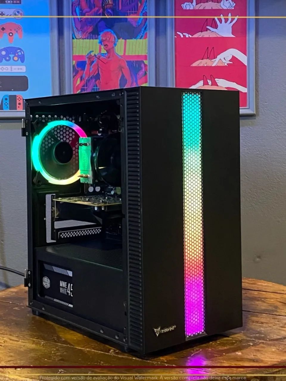 Setup Intel i3 10105F, 16gb, 256gb NVMe, RX 550 4gb, Fonte 450W, Gabinete Mavint