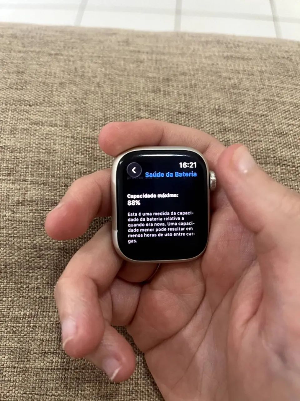 Apple Watch Series 9 41mm GPS + Cellular Cinza-Estelar (Com Caixa e Cabo) - Foto 4