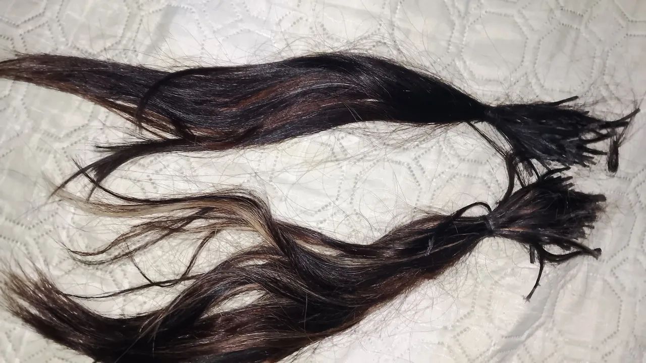 Cabelo humano de 40cm com 41 gramas - Foto 2