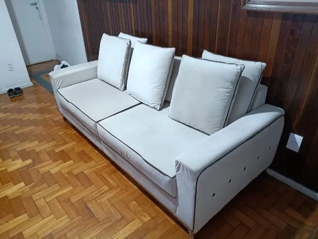 Sofá off white veludo  - Foto 2
