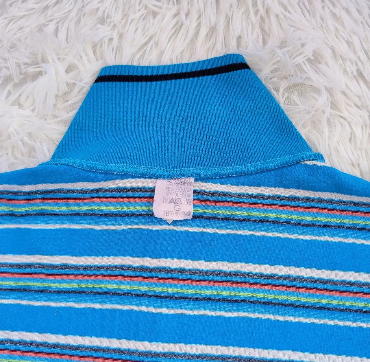 Camisa Polo Masculina Listrada G - Foto 3