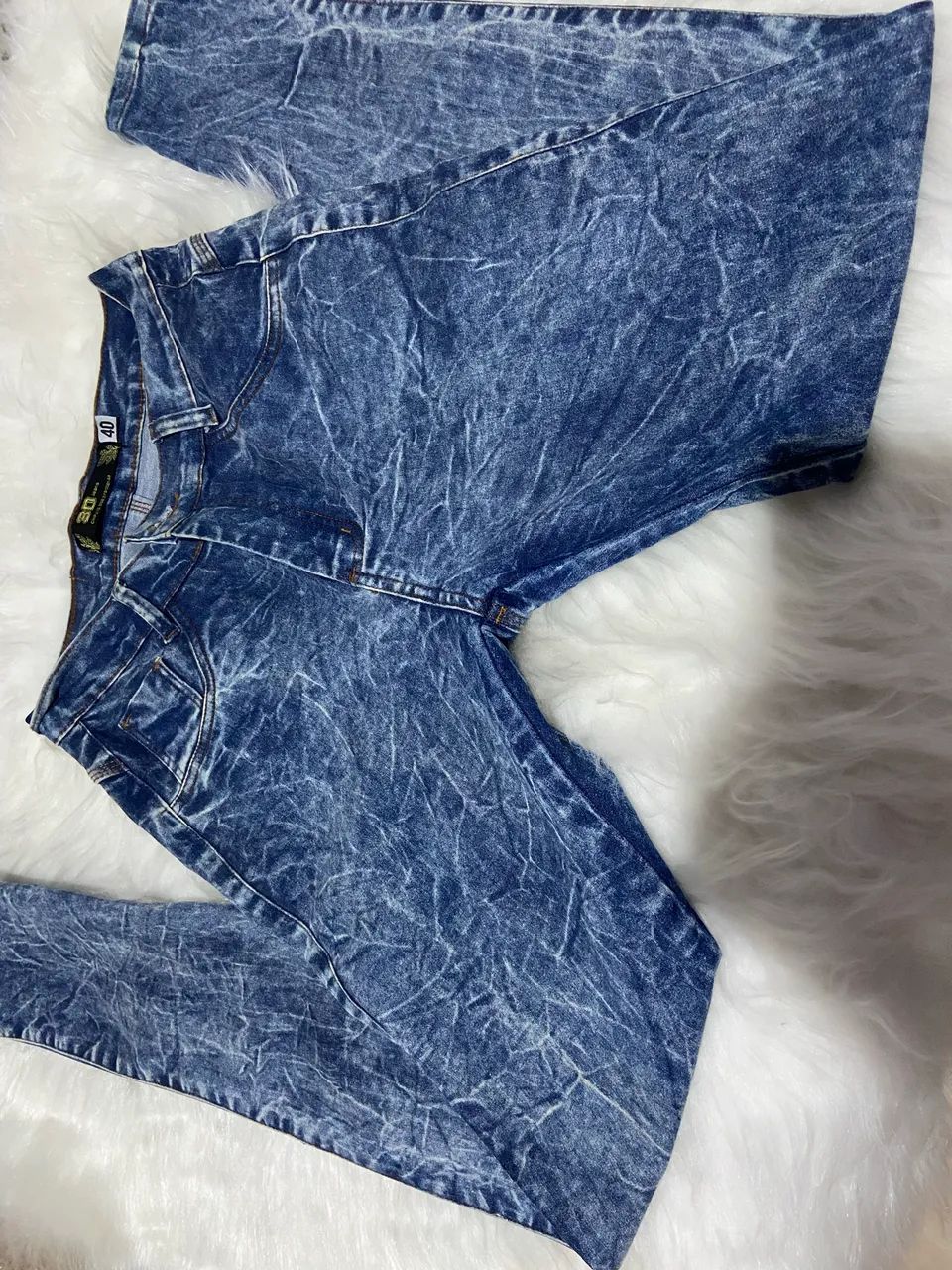 Calça jeans feminina 3d denim num 40 - Foto 4
