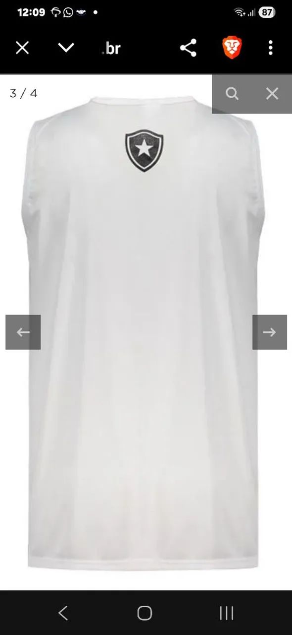 Camiseta Do Botafogo Braziline - Foto 3