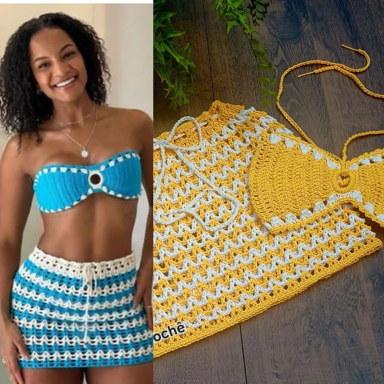 Conjunto em crochê 