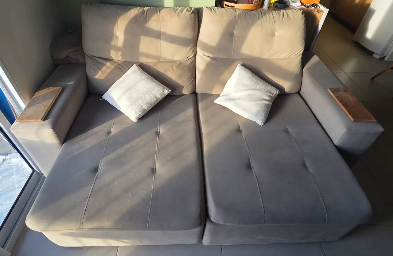Sofá retratil e reclinavel 3 lugares - Foto 4