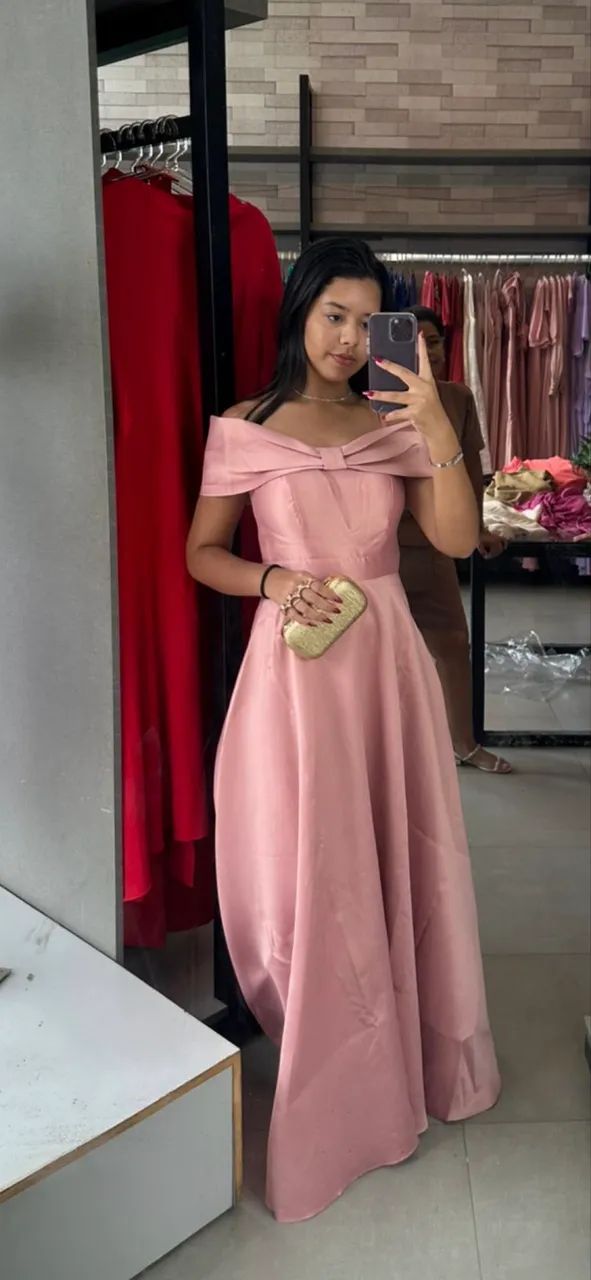 Vestido de festa Rosa  - Foto 5