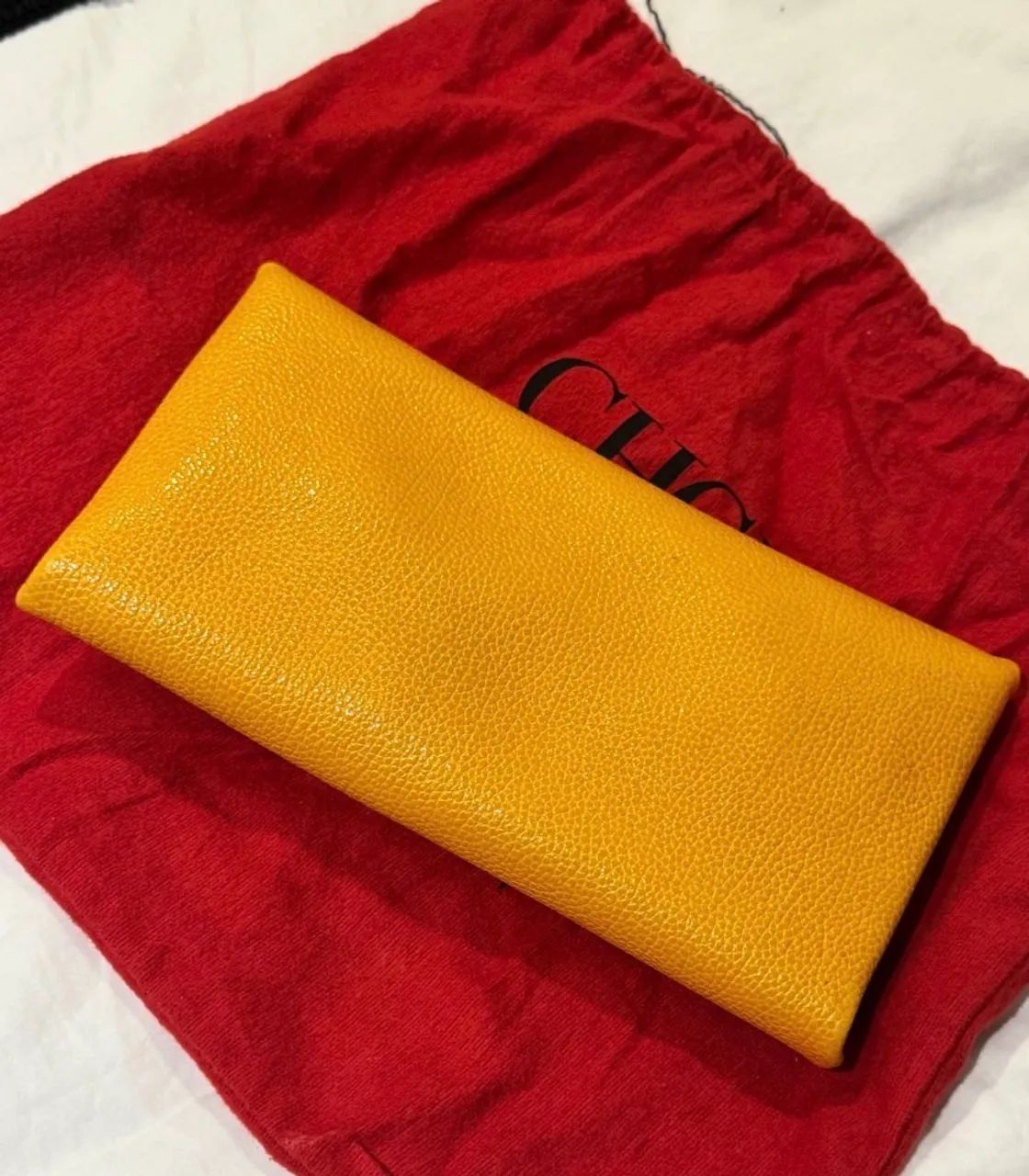 Clutch amarela Carolina Herrera - Foto 3