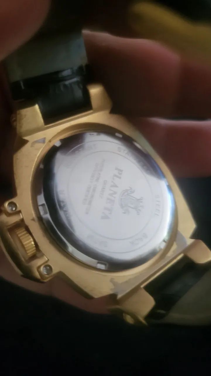 Relógio dourado quartzo  - Foto 3