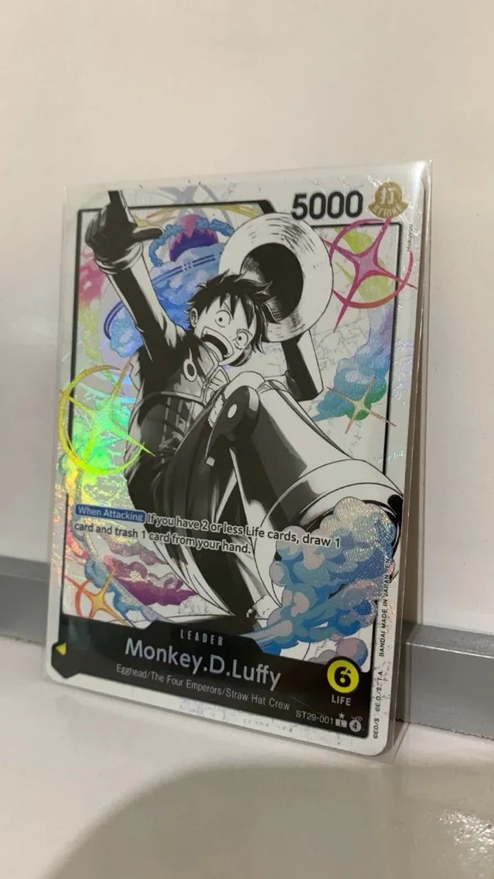 Carta One Piece - Monkey.D.Luffy (001) (Parallel) (ST29-001-PA) - Foto 3