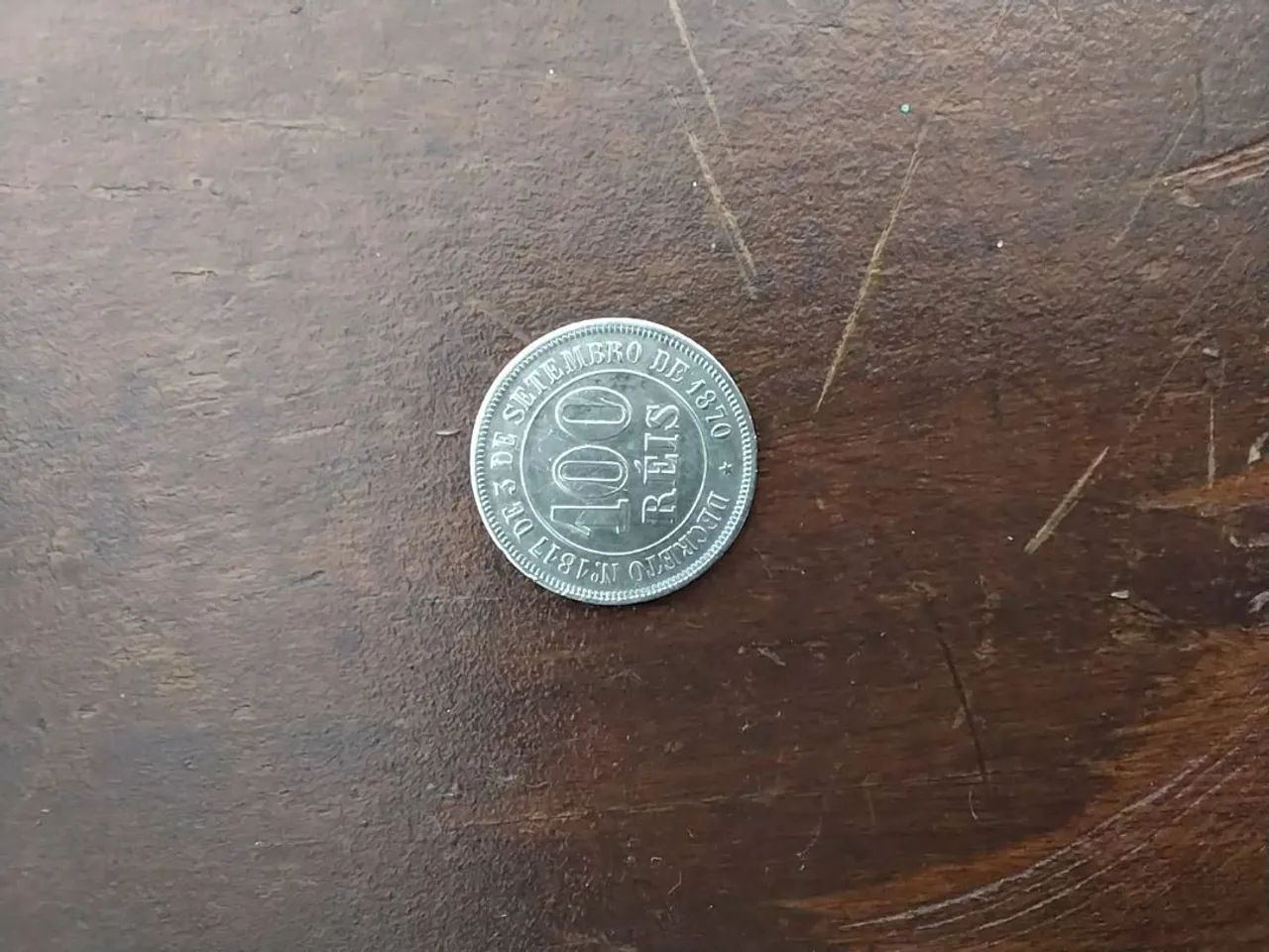 Moedas Flor de cunho 1885 com sigla valor a combinar 