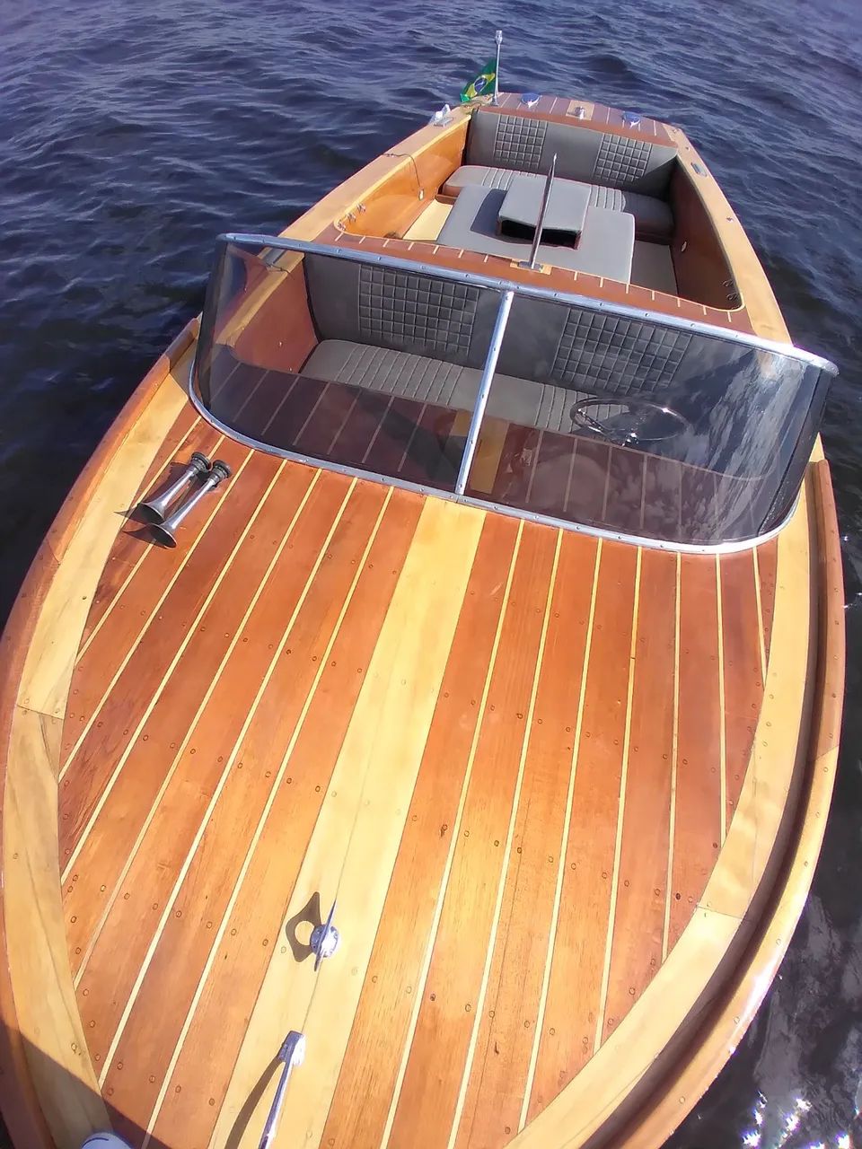 Lancha clássica de madeira Maxboat - Foto 4