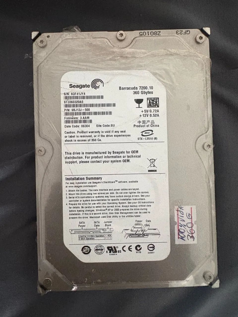 HD 360 GB seagate - Foto 3