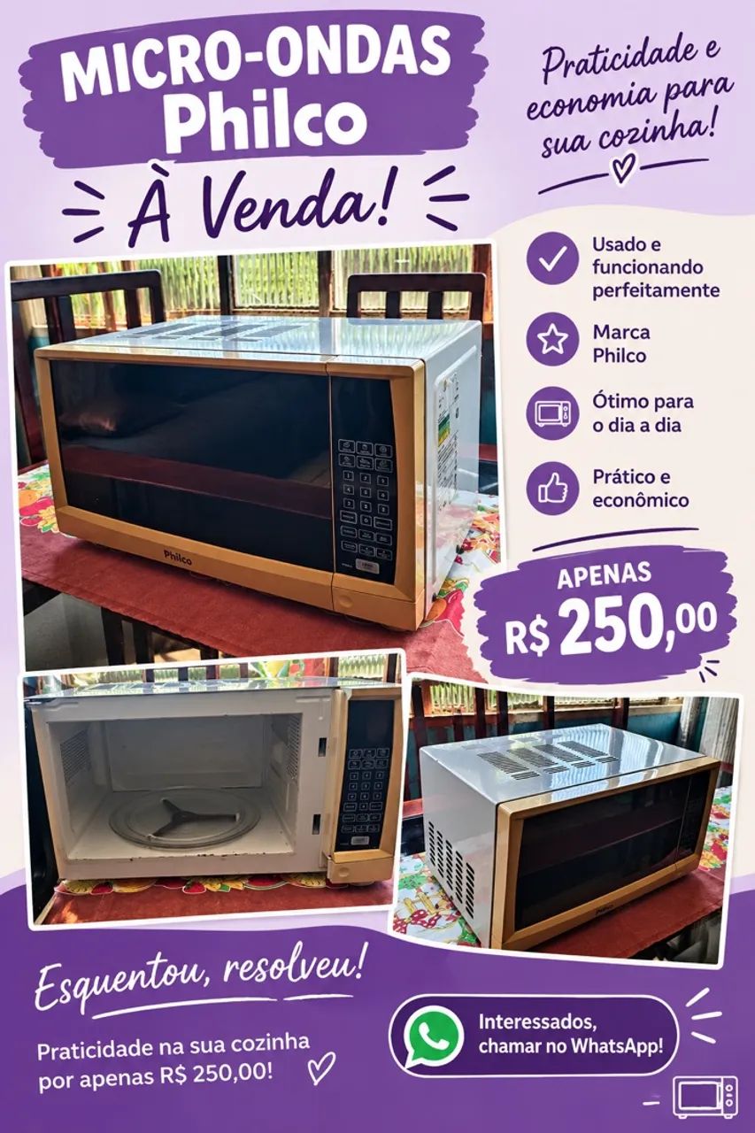 Vendo microondas 