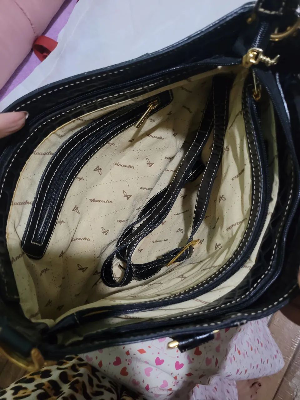 Bolsa de couro Anandra - Foto 4
