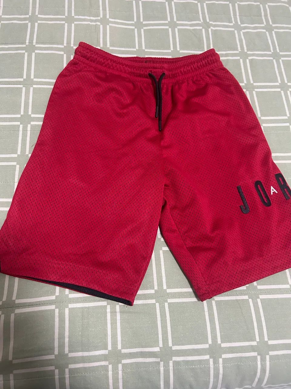 Short Jordan vermelho infantil 10-12 anos 