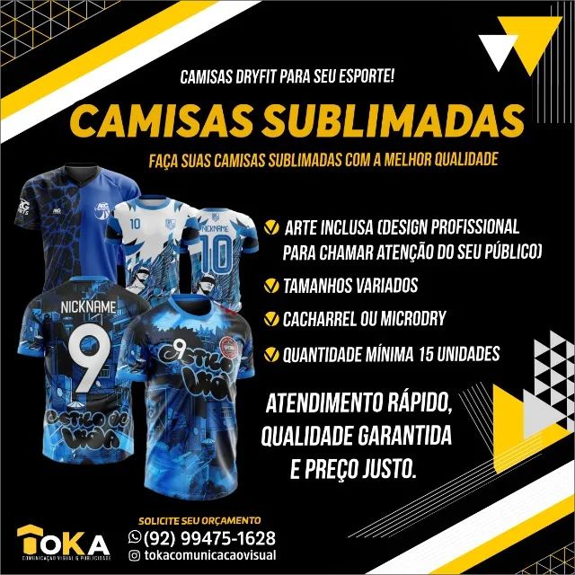 CAMISAS DRYFIT PARA SEU ESPORTE. - Foto 2