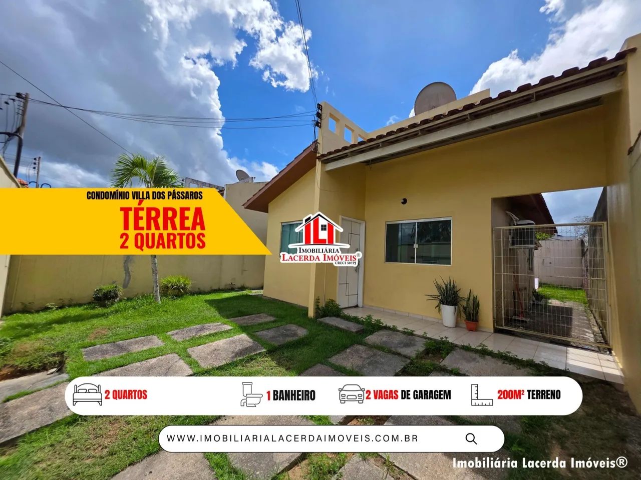 Villa dos Pássaros - Casa Térrea 2 Quartos com Quintal e Lazer Completo