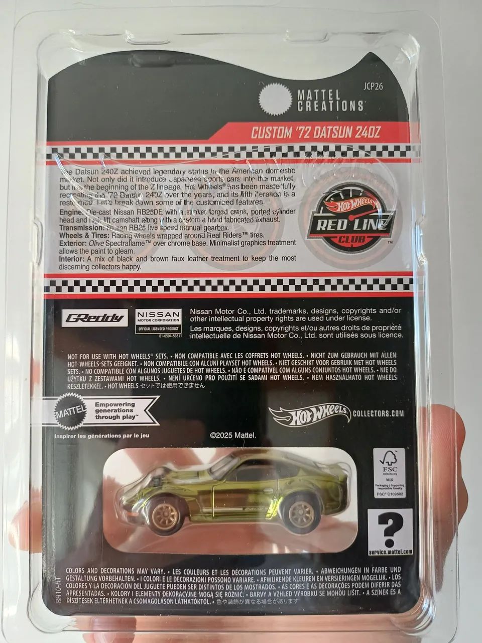 RLC CUSTOM72,DATSUN240Z 未開封品 Hot Wheels RLC Custom 72 Datsun 240Z - Hobbies e coleções - Jardim