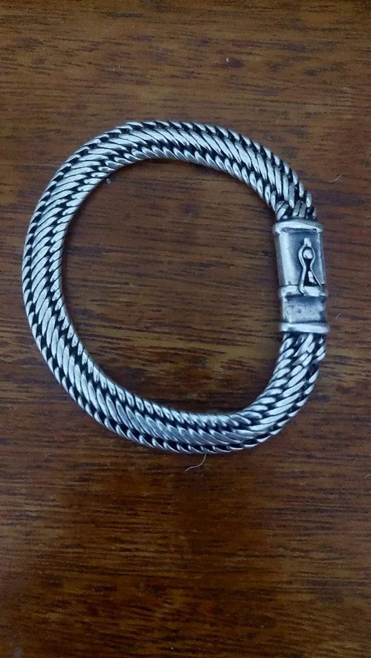 PULSEIRA PRATA 925K MACIÇA 35 GRAMAS 